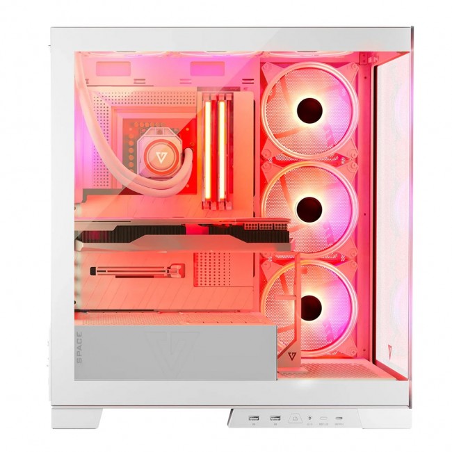 Modecom Volcano SPACE APEX ARGB MIDI Midi Tower White Modecom Volcano SPACE APEX ARGB MIDI Midi Tower White