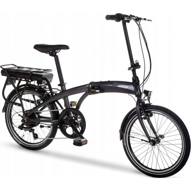 Snapp City-E Graphite folding electric bicycle
