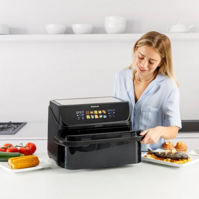 Fat-free deep fryer with long basket and grill Taurus 973004000