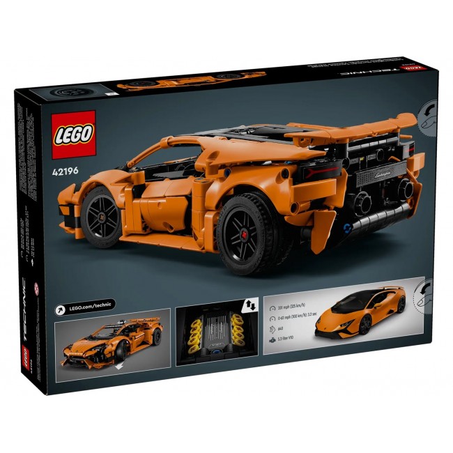 LEGO TECHNIC 42196 Lamborghini Hurac n Tecnica Orange LEGO TECHNIC 42196 Lamborghini Hurac n Tecnica Orange