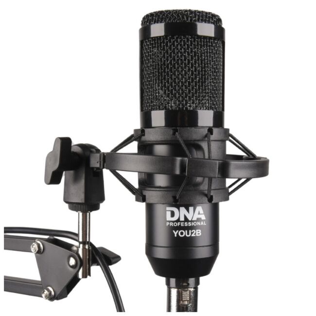 DNA YOU2B - podcast kit (microphone, audio interface, tripod)