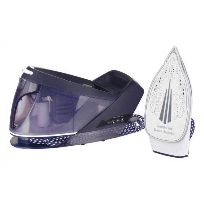 Emerio SG-123562 steam ironing station 2200 W 1.5 L Ceramic soleplate Purple, White