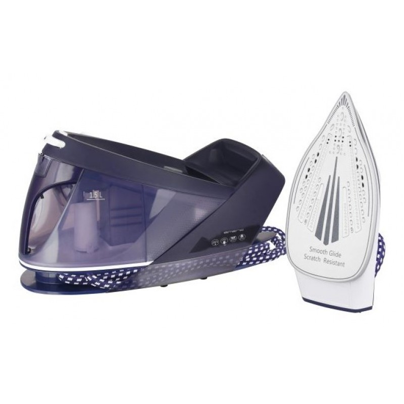 Emerio SG-123562 steam ironing station 2200 W 1.5 L Ceramic soleplate Purple, White