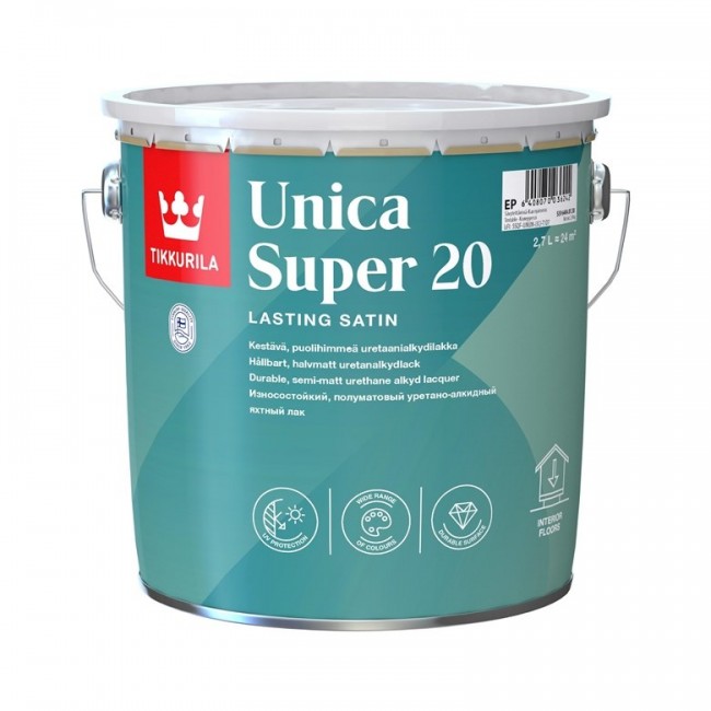 LACQ UNICA SUPER 20 S-GL TIKKURILA 2.7L
