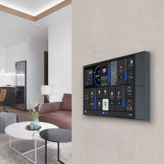 Shelly Wall Display XL Wireless Black, Light grey