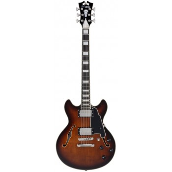 D'Angelico Premier Mini DC Brown Burst gitara elektryczna
