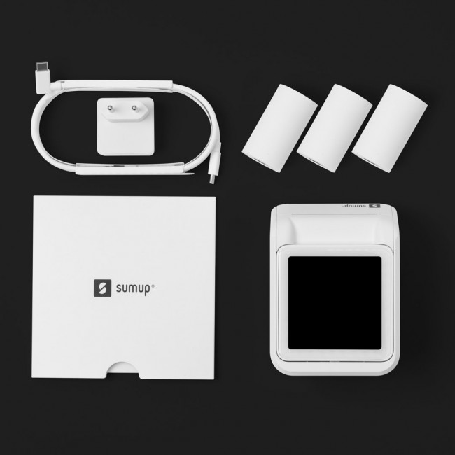 SumUp Solo Printer smart card reader Battery Wi-Fi White SumUp Solo Printer smart card reader Battery Wi-Fi White