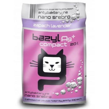 BAZYL Ag+ Super Premium Compact Lavender - bentonite litter - 20 l