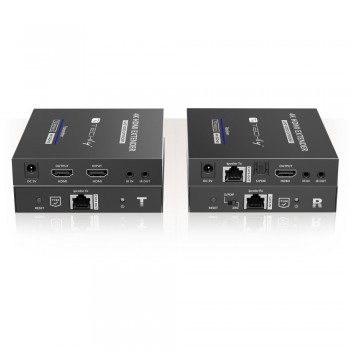 Techly IDATA-EXT-676 AV transmitter & receiver Black