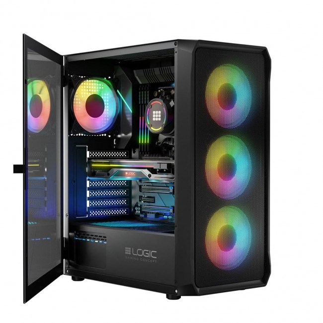 Logic PORTOS ARGB MINIDI USB 3.0 Case Black Logic PORTOS ARGB MINIDI USB 3.0 Case Black
