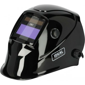 Automatic welding helmet for steel welding, 1 pc, color: Black