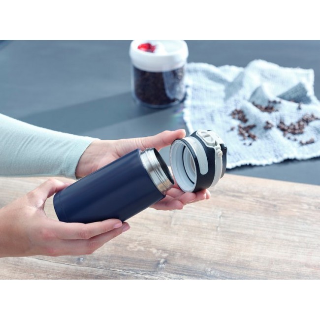 Leifheit 03247 travel mug 350 ml Black, Blue Stainless steel