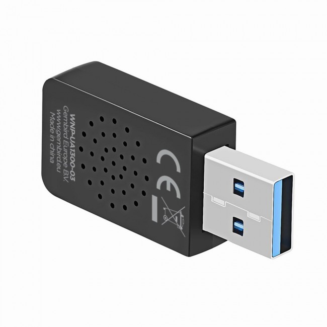 Gembird WNP-UA1300-03 Compact dual-band AC1300 USB Wi-Fi adapter Gembird WNP-UA1300-03 Compact dual-band AC1300 USB Wi-Fi adapter