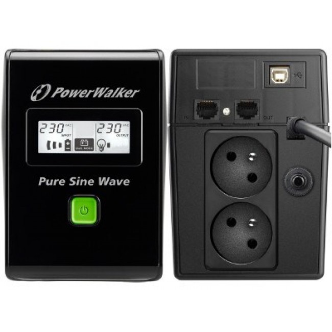 PowerWalker VI 800 SW FR uninterruptible power supply (UPS) Line-Interactive 0.8 kVA 480 W 2 AC outlet(s)