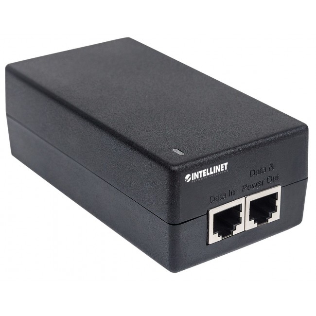 Intellinet Gigabit Ultra PoE+ Injector, 1 x 60 W Port, IEEE 802.3bt and IEEE 802.3at/af Compliant, Plastic Housing Intellinet Gigabit Ultra PoE+ Injector, 1 x 60 W Port, IEEE 802.3bt and IEEE 802.3at/af Compliant, Plastic Housing