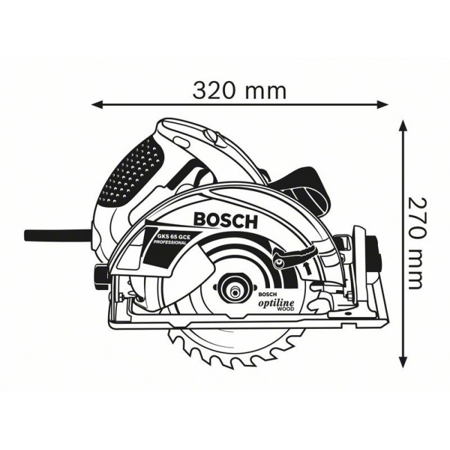 Bosch 0 601 668 901 portable circular saw 19 cm 5000 RPM 1800 W Bosch 0 601 668 901 portable circular saw 19 cm 5000 RPM 1800 W