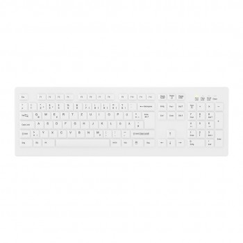 Contour Design Active Key Contour ClassicClean Medical Keyboard Removable Cover Full-Size Wireless White DE C8100