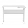 Maclean Folding Desk/Table, White, Mobile, 100x73 cm, max. 50 kg, Corner, L-Shaped, MC-126 L/W