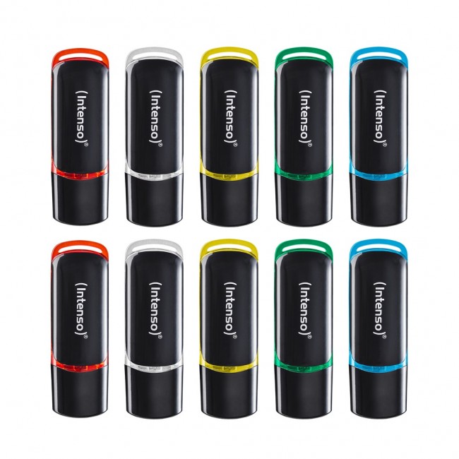 Intenso 3511561 USB flash drive 8 GB USB Type-A 2.0 Black, Red, Green, Transparent, Yellow, Blue