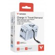 Verbatim Charge 'n' Travel 100W Universal Travel Adapter with retractable cable Blue Verbatim Charge 'n' Travel 100W Universal Travel Adapter with retractable cable Blue