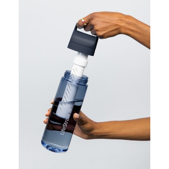 LifeStraw LGV422GYWW water filter Water filtration bottle 0.65 L Black, Translucent