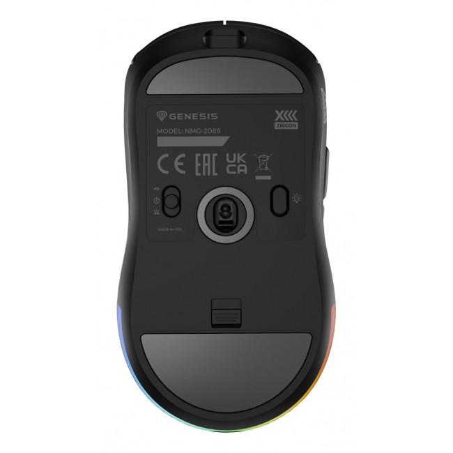 GENESIS Zircon XIII mouse Gaming Ambidextrous RF Wireless + USB Type-C Optical 26000 DPI