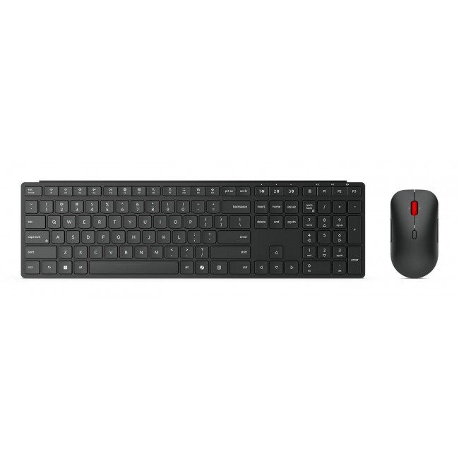 Lenovo 4X31S04814 keyboard Mouse included Office RF Wireless + Bluetooth German Black
