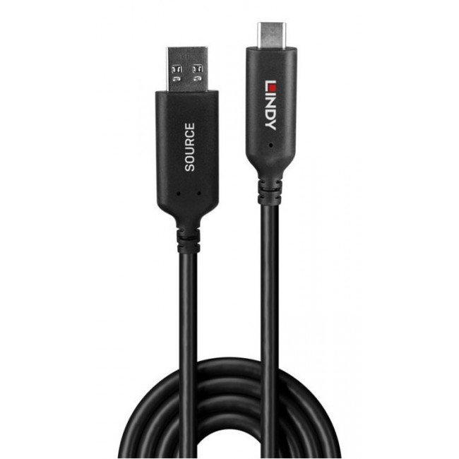Lindy 10m USB 3.2 Gen 1 Type A to C Fibre Optic Hybrid Cable