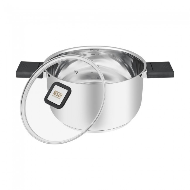 Resto Kitchenware Anser 3.2 L Round Black, Stainless steel Resto Kitchenware Anser 3.2 L Round Black, Stainless steel