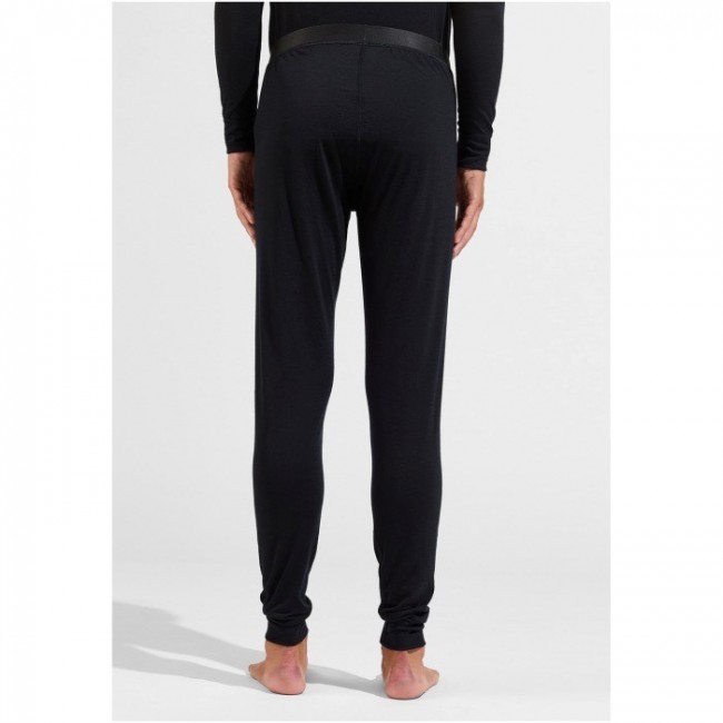 ODLO BL BOTTOM long MERINO trousers, size M, black ODLO BL BOTTOM long MERINO trousers, size M, black