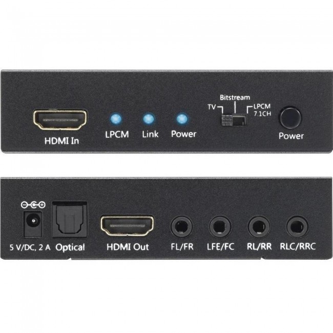Techly Audio Extractor 7.1 LPCM HDMI 4K UHD 3D IDATA HDMI-EA74K Techly Audio Extractor 7.1 LPCM HDMI 4K UHD 3D IDATA HDMI-EA74K