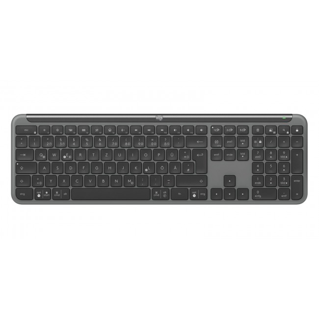 Logitech 920-012504 keyboard Mouse included Office RF Wireless + Bluetooth QWERTZ German Graphite