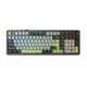 F99 Pro Black+Grey+Green GrayWood RGB AULA gasket keyboard