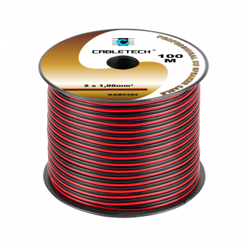 Kabel g o nikowy 1,0mm czarno-czerwony