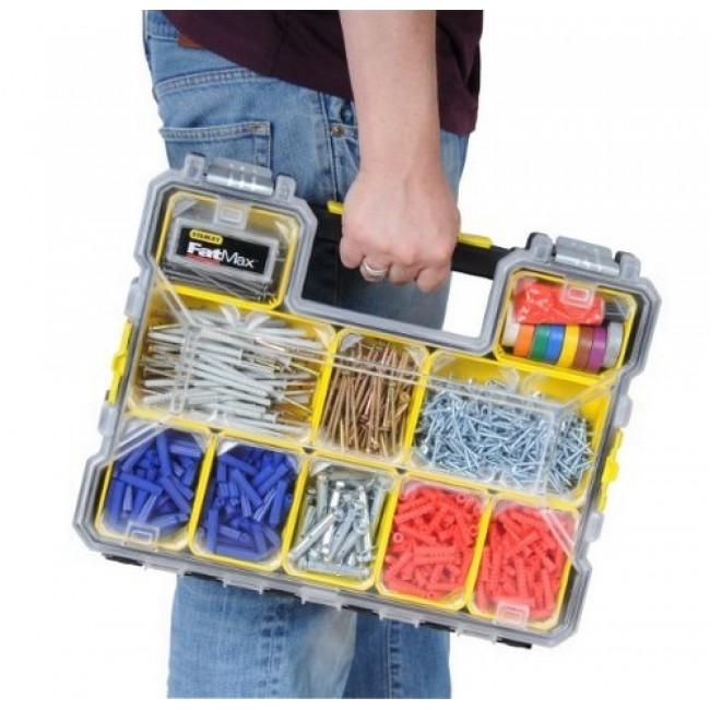 Stanley 1-97-517 small parts/tool box Black, Transparent, Yellow