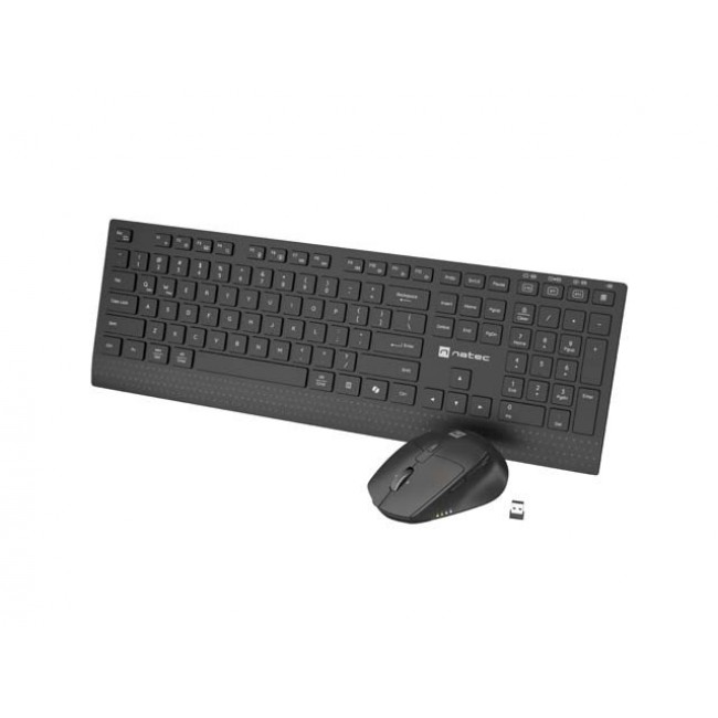 2-IN-1 SET NATEC STINGRAY 2 KEYBOARD+MOUSE US WIRELESS TILT WHEEL