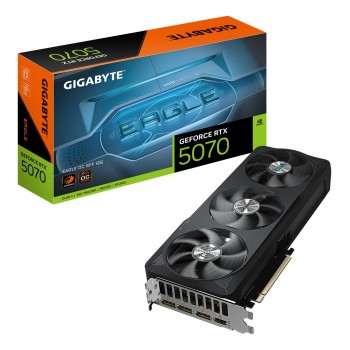 GIGABYTE GeForce RTX 5070 EAGLE OC SFF 12G Graphics Card - 12GB GDDR7, 192bit, PCI-E 5.0, 2587 MHz Core Clock, 3 x DP 2.1b, 1 x HDMI 2.1b, NVIDIA DLSS 4, GV-N5070EAGLE OC-12GD
