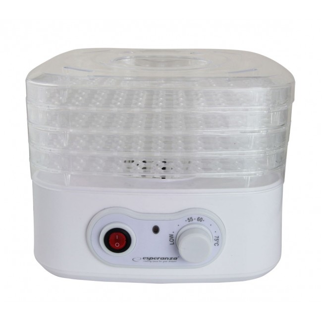 Esperanza EKD004 Food dehydrator,Transparent,White 250 W