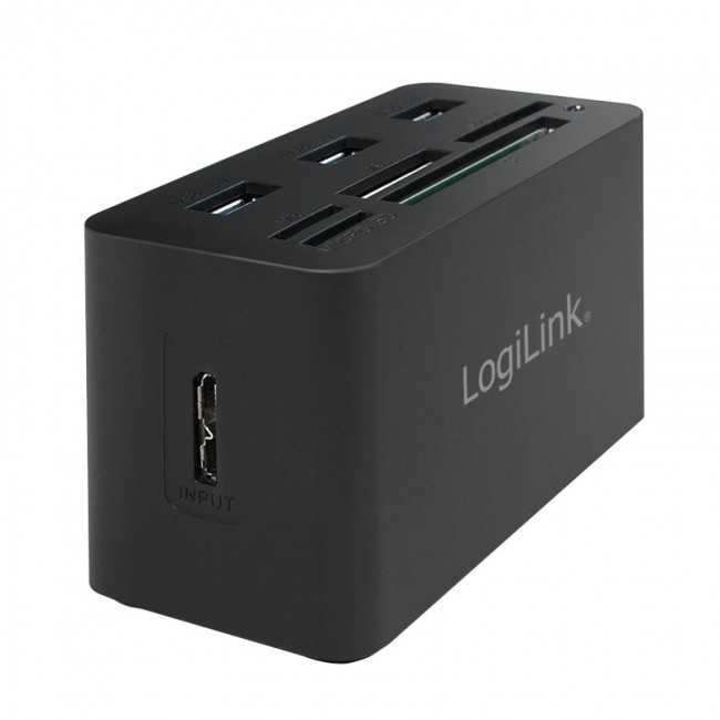 LogiLink CR0042 laptop dock/port replicator Wired USB 3.2 Gen 1 (3.1 Gen 1) Type-A Black