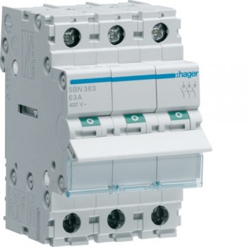 Hager SBN363 circuit breaker 3 3 module(s)