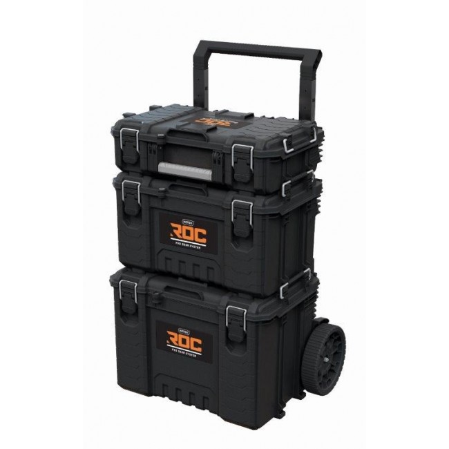 SET OF 3 TOOLBOXES ROC PRO GEAR 2,0 KETER