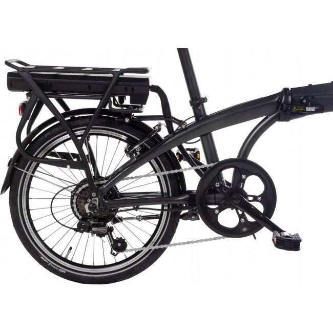 Snapp City-E Graphite folding electric bicycle