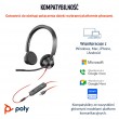 HP Poly Blackwire 3325 Stereo Microsoft Teams Certified USB-C Headset +3.5mm Plug +USB-C/A Adapter