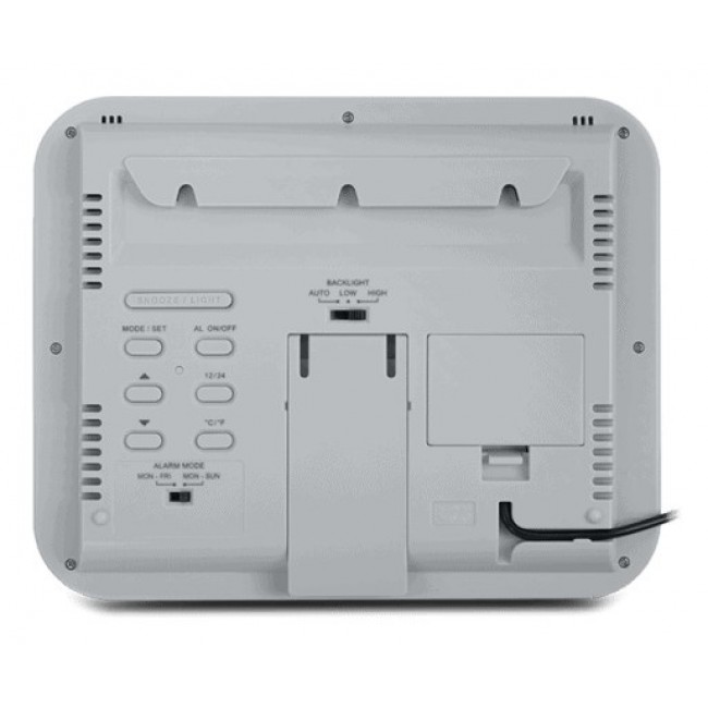 Muse M-090 WMC wall/table clock Digital clock Rectangle White