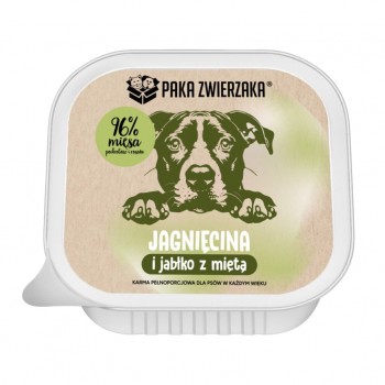PAKA ZWIERZAKA Lamb and apple with mint Mono - wet dog food - 150g