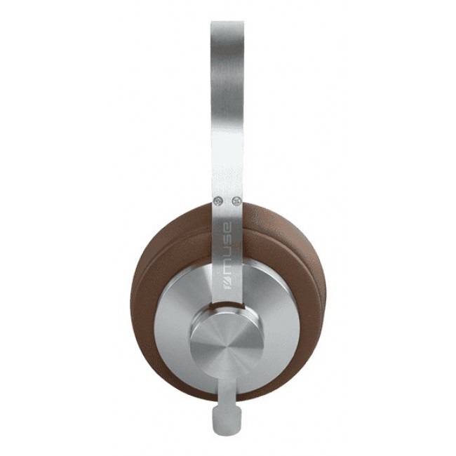 Muse M-298 SBR headphones/headset Wired & Wireless Head-band Calls/Music Bluetooth Brown, Silver
