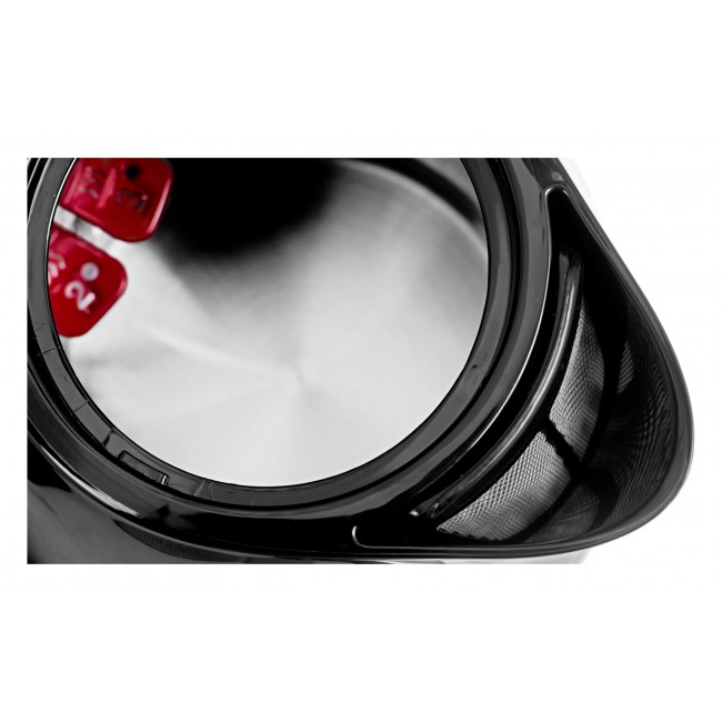 Tefal Delfini Vision KO150F30 electric kettle 1.5 L 2400 W Black, Stainless steel