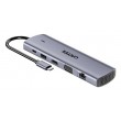 UNITEK D1113BGY01 interface hub 2 x USB 3.2 Gen 2 (3.1 Gen 2) Type-C 1000 Mbit/s Grey