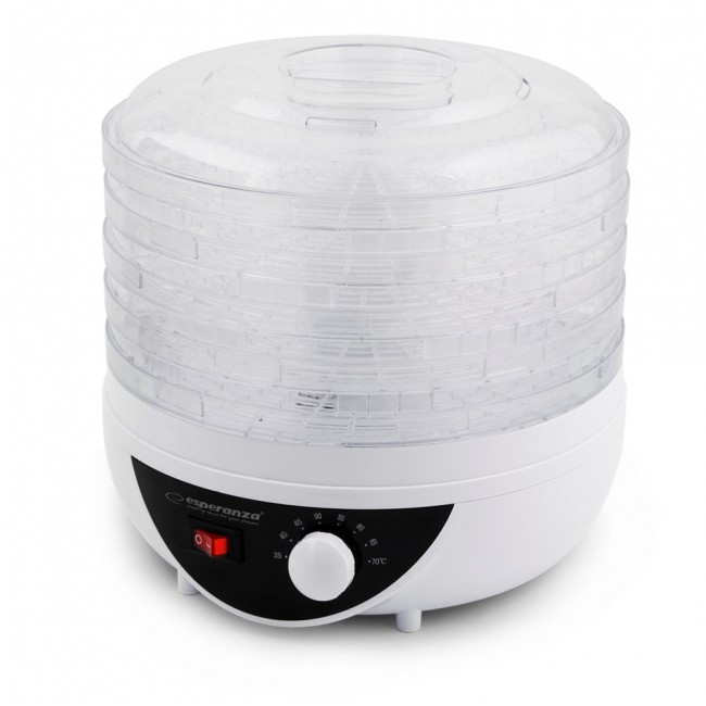Esperanza EKD002 food dehydrator Black,Transparent,White 250 W