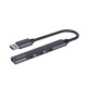 SAVIO Hub AK-70 USB-A - 3 USB-A 2.0, 1 USB-A 3.1 GEN 1, 4 in 1, 5 Gbps